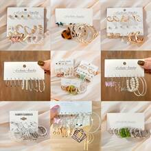 Random 1-999 Pieces Of Styles Including Earrings, Bracelets, Necklaces, Rings, Anklets, Inlaid Imitation, Suitable For Men And Women Daily Matching For Parties, Vacations, Dates, Holiday Gifts - Two Surprised - View 7