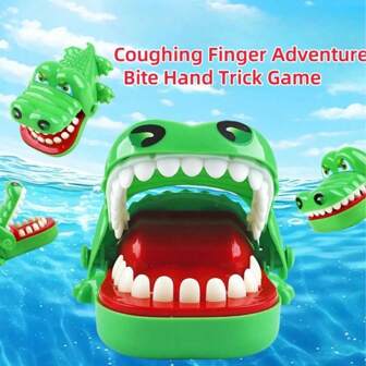 Bite Hand Crocodile Toy, Teenager Prank Toy, Biting Hand Crocodile Toy Pulling Teeth Bite Fingers Shark Desktop Toy Messing Mouth, Desktop Party Toy, Adult Party Game Suitable For Christmas (Some Accessories Color And Style Random), Back To School Student Game, Teacher And Student Game, School Supplies, Classroom Entertainment, Keychain, Backpack Decoration, Cute School Supplies