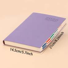 2026 Daily And Calendar Planning Book -320 Pages Time Management With 5 Stickers Task Organization | Modern Planning Book | Notebook, Daily, Weekly, Monthly Planning Calendar Planning Book, School Supplies,Back To School - A5 - View 3