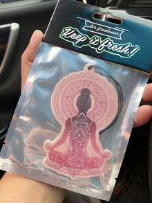 幸运恶魔之眼和瑜伽，升华能量设计，汽车空气清新剂和后视镜装饰 - 持久香味，为车内带来清新宜人的氛围，送给朋友的有趣礼物