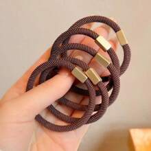 5pcs, Women, Multicolor, High Ponytail Hair Tie Rubber Band High Elasticity Durable Hair Tie For Dating, Commuting, Sports, Vacation, Beach Hair Ties Ponytail Holders Hair Elastics Hair Rubber Bands Scrunchies Hair Rope