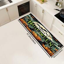 1pc Halloween Rug, Faux Sheepskin Backed With TPR, Soft, Durable And Machine Washable Floor Covering For Entrances, Doorways, Indoor, Suitable For Living Room, Bathroom, Bedroom, Gaming Room, Laundry, Dorm Decor, Stain Resistant - Multicolor - View 23