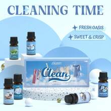 SALUBRITO Hotel Fragrance Oil Set, Luxury Essential Oil Set For Diffuser, Candle, Soap Making Scents, Luxury Night, White Tea, Lemon &Amp; Thyme, Citrus Bliss, Hotel Lobby, Jasmine &Amp; Mint, Strong Scented - Clean - View 5