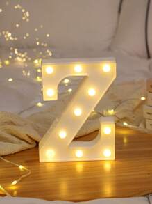 1pc Letter Lights For Holiday Party Decor, Children's Room Decor, 26-Piece English Alphabet & Numbers LED Decorative Light, BABY Anniversary, 6.3inch/16CM, Birthday Decoration And Gift, Holiday Decor And Party, Wedding Decoration, Home Bedroom Decor, Living Room/Gathering Decor, Camping, Warm White Lighting