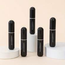 Set de 5 pulverizadores de perfume rellenables de plástico de 5ml portátiles y mini, contenedores de maquillaje unisex de tamaño de viaje, apropiados para regalar