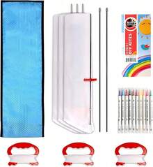 DIY Kites Kite Making Kit Bulk, Decorating Coloring Kites Party Pack,White Diamond Kite Kits (3 Pack) - 43409993 - View 2
