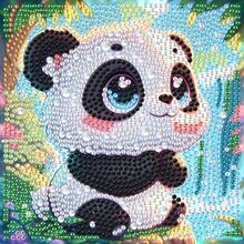 DIY Panda Diamond Painting Kit - Round Acrylic Rhinestones Mosaic Craft Set, Home Decor And Unique Birthday Gift - Multicolor - View 2