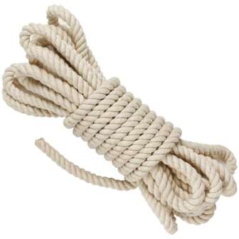 Macrame Cord 10mm X 4.3yd Natual Macrame Rope, 3 Strand Twisted Cord For Wall Hanging, Plant Hangers, Crafts, Gift Wrapping And Wedding Decorations