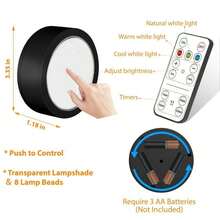 3pcs LED Art Display Lights, Battery Operated Magnetic Painting Lights With Remote Control, Wireless Home Wall Decor