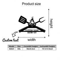 1pc Customizable Metal Barbecue Wall Decor, Rustic Outdoor Kitchen Decoration, Metal Barbecue Art Sign & Design, Perfect Gift For Dad And New Home Housewarming Gifts Birthday Graduation,Multi-Functional,Adjustable,Durable,Ornamental,Reusable,Exquisite,Adorable,High-Quality,Modern,Colorful,Cute,Comfortable,Stylish,Custom,Personalized,Unique,Ideal Gifts For Him,Ideal Gifts For Her,Home Refresh