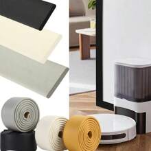 1pc 2m/78.74in Self Adhesive Skirting Line 3D Wall Stickers Thickened Anti-Collision Decoration Strips Bedroom Living Room Corner Line Stickers