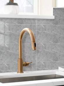 10PCS Self-Adhesive Grey Marble PVC Cladding Wall Panels For Kitchen Bathroom 60cm X 30cm - Light Grey - View 6
