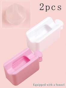 1/2/3 件双层抽屉式指甲粉回收盒，带闪光指甲粉收纳盒，渗透粉水钻闪光粉回收容器配件，家庭美甲 DIY 沙龙用品工具，美甲用品，美甲工具，美甲工具，返校，指甲，按压指甲用美甲工具