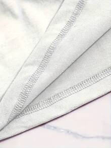 Plus Size Highland Cow Women's Shirt, Casual Chic - Casual Crew Neck Short Sleeve For Daily Wear, Casual Wear, Seasonal Fashion, Comfortable Material, Party Apparel | Fun Graphic Shirt | Comfortable Fit - trắng - Xem 4