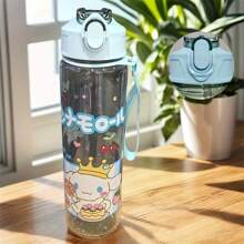 Sanrio (Authorized) Sanrio Hello Kitty Kuromi Melody Jade Guigou 800ml/27 Oz Cartoon Transparent Sports Water Bottle, Leak Proof, Portable, Drop Proof, Comes With Pop Up Lid, Suitable For Exercise, Slow Running, Gifts For Her, Birthday Gifts, Graduation Season, Summer Travel Accessories, Etc