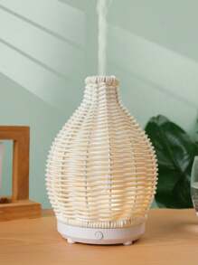 ellestfun 1pc USB 5V 80ml PP Simulation Rattan Weaving Process Ultrasonic Aromatherapy Humidifier, Suitable For Small Room Aroma Diffuser