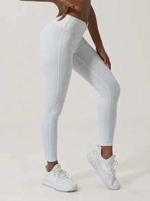 Sodalemon Sportleggings Für Frauen Reißverschlussbeutel Mit Verdrehtem Knotenbund Und Nahtlosem Vorderteil Für Yoga Fitness