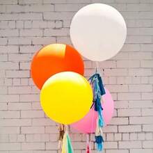 2/5/8/20pcs Super Large Latex Thickened Round Balloons, Large Colored Balloons, Suitable For Weddings, Birthday Party Decorations, Can Be Used For Taking Photos