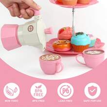 角色扮演野餐篮套装，包括咖啡机、饼干和零食 - 送给年轻人的完美生日或节日礼物