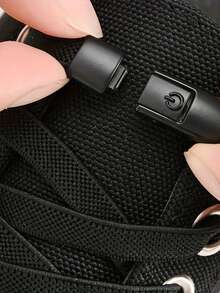 2PCS Set Of 39.37 Inch Corrugated Sports Shoelaces, Lightweight, Woven, Solid Color, Adjustable, Including 2 Shoelaces And 2 Buckles, Hand Washed