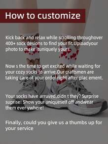 1 Pair Of Custom-Made Beer Socks (Without Black Heels), Couple Custom-Made Socks, Graduation Gift, Fun High-Neck Custom-Made Socks As A Man's Gift, Sports Socks, Custom-Made Sports Socks, Birthday Custom-Made Socks As A Valentine's Day Gift