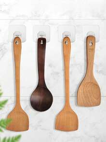 100个透明强力粘钩，无需钻孔，适用于衣物、厨具、厨房和浴室。 - 預設 - 查看 3