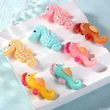 Enjoy Fun of DIY 10/20pcs Cute Resin Mini Seahorse Figurines, Realistic Marine Life Ornaments And Craft Supplies
