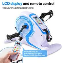 Bicicleta pedal motorizada Nimi para ejercicios eléctricos, equipos de recuperación asistida para piernas, rodillas y pies, para fisioterapia y ejercicios - Blanco - Ver 2