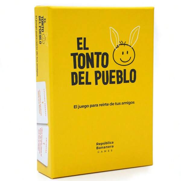 El Juego de Cartas del Tonto del Pueblo - Juegos de Mesa - El Juego de Mesa para Reírse de Tus Amigos - Juego de Mesa con Pizarra Blanca y Marcadores