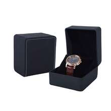 Caja de regalo clásica de reloj negro brillante, caja de empaque pequeña para regalo, adecuada para regalos del Día del Padre, Día de Acción de Gracias, Día de San Valentín - Unitalla - Ver 5