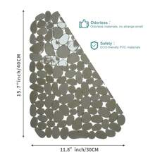 1PC/2PCS Kitchen Sink Protector, Sink Mat Anti Slip, Quick Drain, Home Kitchen Accessories Sink Mat, Stone Pattern, Clear Black, Black, Clear, Non-Slip Kitchen Mats For Sink Side, Natural And Hygienic Kitchen Essential For Home And Kitchen Room Decor, Part Of Your Cozy Fall& Winter Styles And Christmas Decorations - 40x30cm - View 2