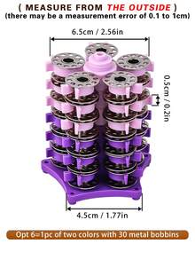 1pc Sewing Spool Shaped Storage Box For Sewing Thread Spools, Or Set Of Spool Tower And Spools, Elegant Design And Practical, Can Store Regular Plastic Or Metal Spools, Multi-Functional Bobbin Holder, Sewing Accessories