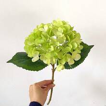 1PC/2PCS/4PCS Artificial Flowers Hydrangea Bouquet DIY Birthday Party Decoration, Wedding Flower Basket, Bride Holding Flowers, Home Furnishings, Dining Room, Bedroom, Windowsill Decoration, Vase Decorations, Valentine'S Day, New Year Decoration, Outdoor Garden Opening Season - Green - View 11