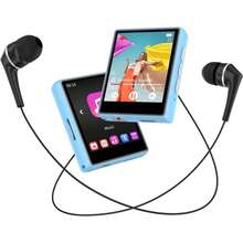 Reproductor MP3 de 64GB con Bluetooth 5.3, reproductor MP3 y MP4, reproductor de música portátil Hi-Fi con altavoces, radio FM, grabadora de voz, compatible con tarjeta TF de 128GB