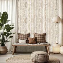 1 Roll Vintage Removable Waterproof And Oil-Proof Self-Adhesive Contact Paper, 1m/2m/3 Meters/5m/10m Length, Suitable For Kitchen, Dorm, Bedroom Decor, Wallpaper, Vinyl Wall Paper Wall Stickers Wall Decor Wall Sticker - Camel - View 3