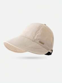1 Stück Damen Baseballkappe in Einfarben zum Sonnenschutz und Abdeckung, vielseitig verwendbare atmungsaktive und schnelltrocknende Baseballkappe für den Außenbereich, perfekte Wahl für Sommereisen und -urlaub