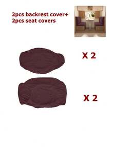 1Set/2sets Stretch RV Dinette Cushions Covers Spandex Thin Cloth Outdoor Couch Cover Restaurant Seat Covers Bench Backrest Cover RV Camper Car Decor - Multicolor - View 23