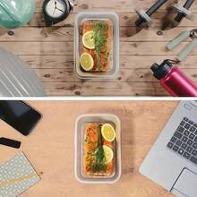24pcs Kitchen Airtight Container Set,   Plastic Jars, RefrigeratorFresh-Keeping Box, Dishwasher Microwave Safe, Fruit Vegetable Crisper, DumplingMeat Eggs Ginger Garlic Onion Food Storage Containers, (Box 12+ Lid 12) - 透明 - 查看 4