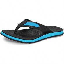 Men's Flip-Flops Non-Slip Bathroom Shower Shoes Cushioned Foam Indoor And Outdoor Toe-Post Sandals