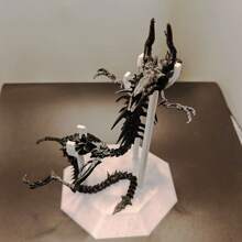 Figura decorativa de dragón chino articulado impreso en 3D, de color negro, para decoración de escritorio, regalo creativo para el hogar, temporada de vuelta al colegio, regalo de alta calidad para cumpleaños, Navidad, Pascua, Día de San Valentín