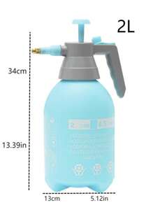 1pc 2L/3L, 67.64oz/101.45oz Watering Can, Adjustable Nozzle Garden Sprayer Bottle, Heavy Duty Anti-Drop Pressure Spray Bottle With Graduated Scale For Outdoor Gardening, Car Wash, Surface Disinfection