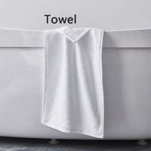 1 pieza/2 piezas Juego de toallas de hotel de unicolor y calidad premium, que incluye toalla de baño, toalla de mano y toalla de cara, suave, absorbente y adecuado para uso diario, hoteles, dormitorios de estudiantes, baño