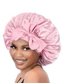1pc Luxurious Satin & Silk Bonnet For Sleeping - Adjustable Comfort Fit With Tie Band - Unisex Night Hair Protection For Men & Women Home Bathroom Decor Summer Bonnet Queen Silk Bonnet Satin Bonnet Hair Bonnet For Sleeping Braid Bonnet Adjustable Bonnet Tie Bonnet Night Cap Sleep Bonnet For Women Curly Hair Travel Essentials Travel Accessories Vacation Holiday Back To School