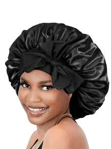 1pc Luxurious Satin & Silk Bonnet For Sleeping - Adjustable Comfort Fit With Tie Band - Unisex Night Hair Protection For Men & Women Home Bathroom Decor Summer Bonnet Queen Silk Bonnet Satin Bonnet Hair Bonnet For Sleeping Braid Bonnet Adjustable Bonnet Tie Bonnet Night Cap Sleep Bonnet For Women Curly Hair Travel Essentials Travel Accessories Vacation Holiday Back To School