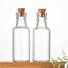 6/3/1pc瓶装花茶瓶、糖果瓶、黑枸杞包装瓶、干花瓶-12/20ml、可重复使用的玻璃杯、家居旅行用品、可重复使用的玻璃罐适用于DIY沙画、干花装饰、茶、枸杞等。