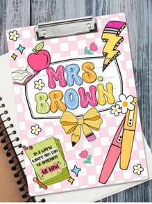 Personalized Teacher Gifts, Custom Acrylic Clipboard With Teacher Name, Elements Teacher Clipboard, Back To School Teacher Appreciation Gift,School Supplies