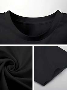 Cute Pomeranian Happy Puppy Face Men'S Women'S Boys Girls T-Shirt Men'S 3D Gorilla Print T-Shirt Casual Streetwear Cute Animal Pattern 180g Fabric Weight 100% Cotton S-XXXL Casual Machine Washable - Black - View 3