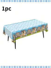 Bluey Themed Balloon Decoration Flag Cake Card Set, Birthday Party Table Decoration Balloons, Party Balloons,Perfect Party Decoration, Surprise Gift For Fans' Holiday Party Decoration(Random Style)