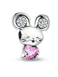 1Pc Fashionable Cute Pet Puppy Series Charm Bead Fit For Women Bracelets Bangles DIY Jewelry Making And Daily Outfit Matching Jewelry Decoration For Girls