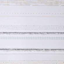 New  NEA 100% Cotton Shower Curtain Boho Tassels, Multi-Color Stripe Print Hine Washable, Modern Home Bathroom Décor Bathtub Privacy Screen, 72" X 72", /Gray - Gray - View 3